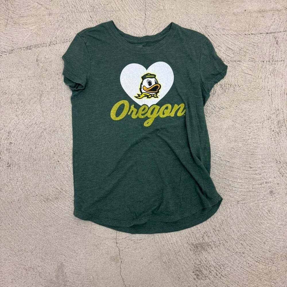 National Collegian University of Oregon Puddles the Duck Heart Graphic Baby Tee